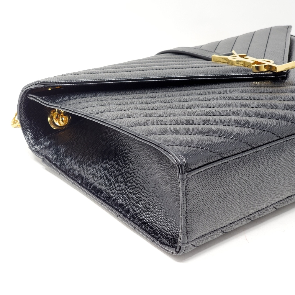 100% Auth YSL Large Envelope Shoulder Bag - Picture 8 of 16